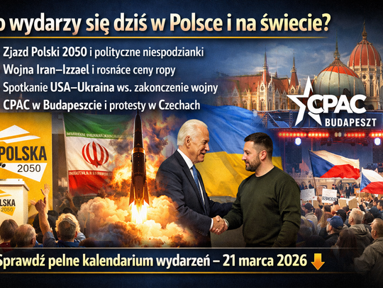 Dziś w kraju i na świecie – 21 marca: polityka, wojna na Bliskim Wschodzie i ważne wydarzenia w Polsce