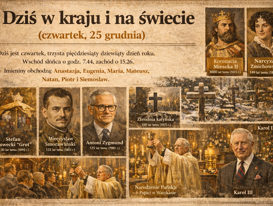 Dziś w kraju i na świecie (czwartek, 25 grudnia)