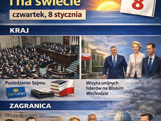Dziś w kraju i na świecie (czwartek, 8 stycznia) Dziś w kraju i na świecie (czwartek, 8 stycznia)