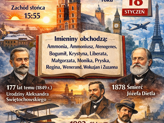 Dziś w kraju i na świecie (niedziela, 18 stycznia)