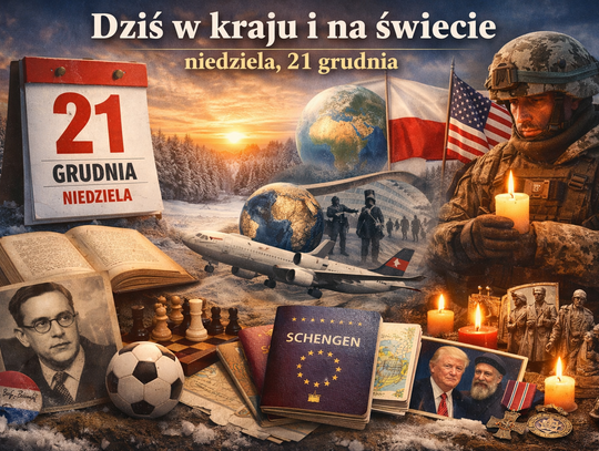 Dziś w kraju i na świecie (niedziela, 21 grudnia)