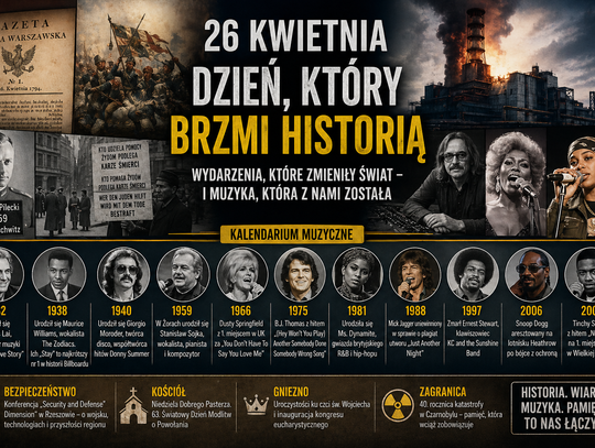 Dziś w kraju i na świecie – niedziela, 26 kwietnia