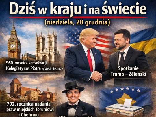 Dziś w kraju i na świecie (niedziela, 28 grudnia)