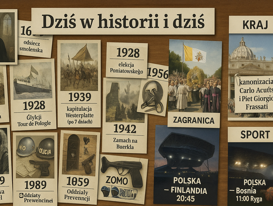 Dziś w kraju i na świecie (niedziela, 7 września) Dziś w kraju i na świecie (niedziela, 7 września)