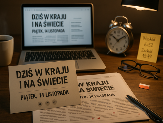 Dziś w kraju i na świecie (piątek, 14 listopada)