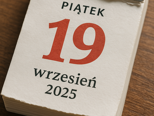 Dziś w kraju i na świecie (piątek, 19 września)