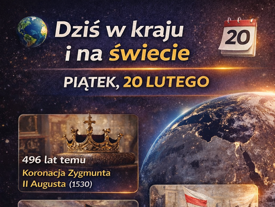 Dziś w kraju i na świecie (piątek, 20 lutego) Dziś w kraju i na świecie (piątek, 20 lutego)