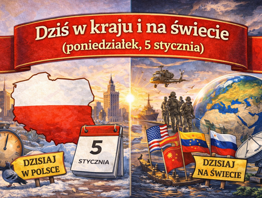 Dziś w kraju i na świecie (poniedziałek, 5 stycznia)
