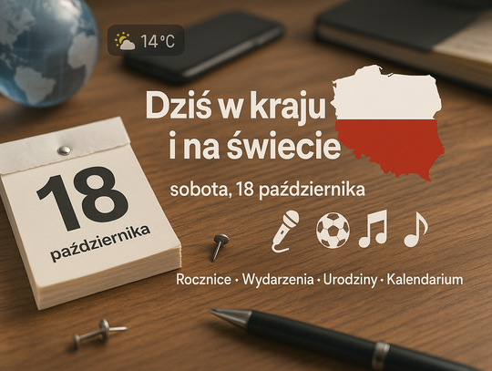 Dziś w kraju i na świecie (sobota, 18 października)