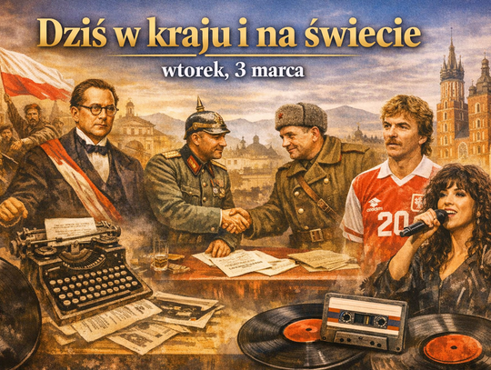 Dziś w kraju i na świecie (wtorek, 3 marca) Dziś w kraju i na świecie (wtorek, 3 marca)