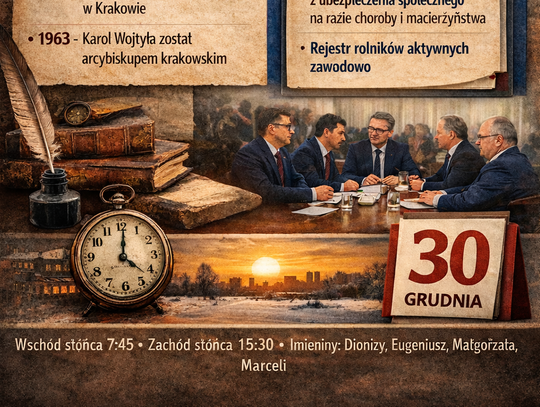 Dziś w kraju i na świecie (wtorek, 30 grudnia)
