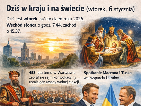 Dziś w kraju i na świecie (wtorek, 6 stycznia)