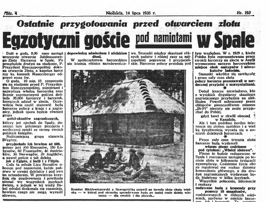 Egzotyczni goście  pod namiotami w Spale