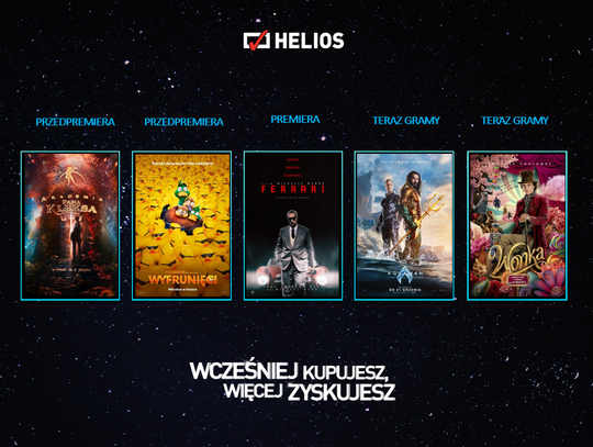 Ekscytujący koniec roku w kinach Helios!
