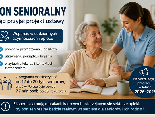 Ekspert o bonie senioralnym: dobre rozwiązanie, ale martwi mała liczba beneficjentów