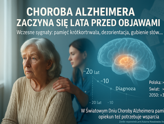 Ekspertka: choroba Alzheimera zaczyna się wiele lat przed pojawieniem się wyraźnych objawów