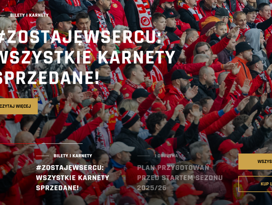 Ekstraklasa piłkarska - kibice Widzewa znów wykupili wszystkie karnety