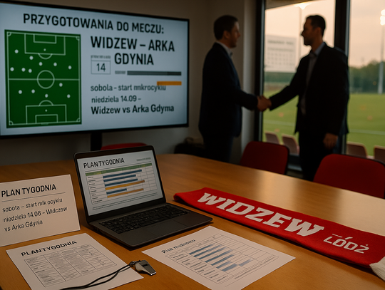 Ekstraklasa piłkarska – prezes Widzewa: kierunek przygotowań do meczu z Arką jest przemyślany