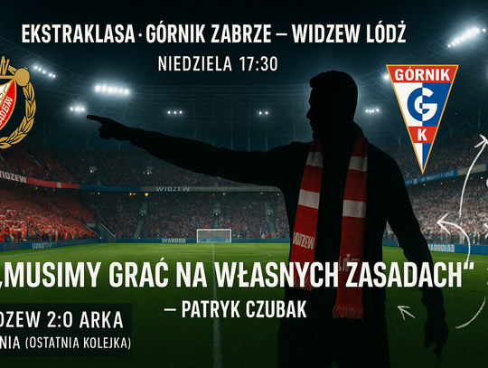 Ekstraklasa piłkarska – trener Widzewa: musimy grać na własnych zasadach