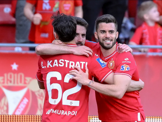 Ekstraklasa piłkarska - Widzew - Lech 1:1