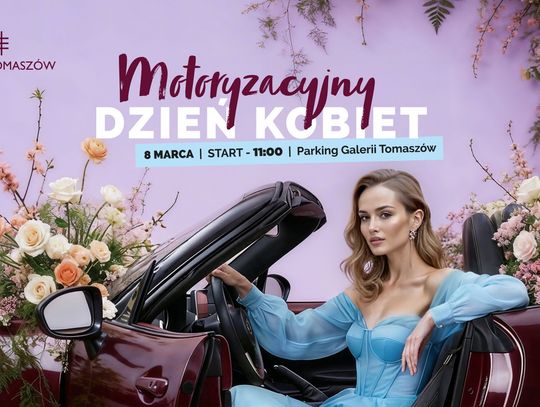 Emocje motoryzacyjne dla pań na Dzień Kobiet na parkingu Galerii Tomaszów