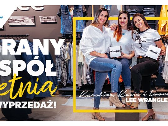 Energetyczne trio z Lee Wrangler zaprasza na letnie wyprzedaże w Galerii Tomaszów