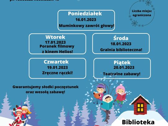 Fabryka kreatywności, czyli zimowisko w bibliotece