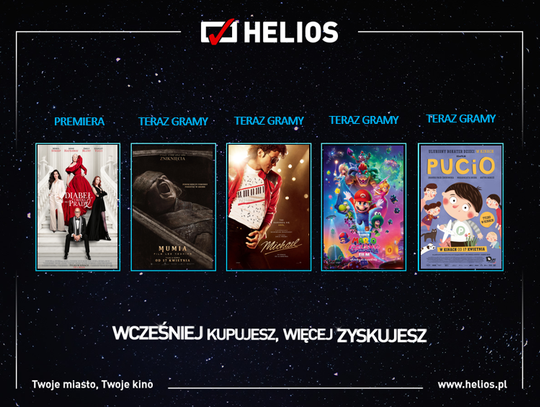 Filmowa majówka w Heliosie. Moda, muzyka, groza, familijne emocje i Liga Mistrzów na wielkim ekranie