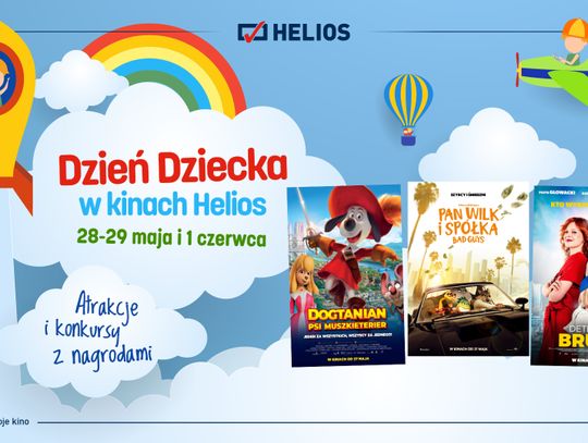 Filmowy Dzień Dziecka w kinach Helios!