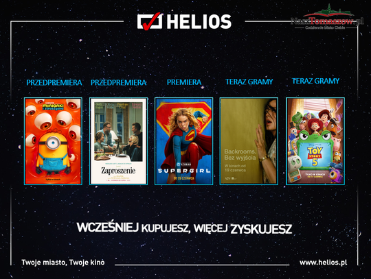 Filmowy początek wakacji w Heliosie. Supergirl, Minionki, horrory i wielkie powroty na ekran