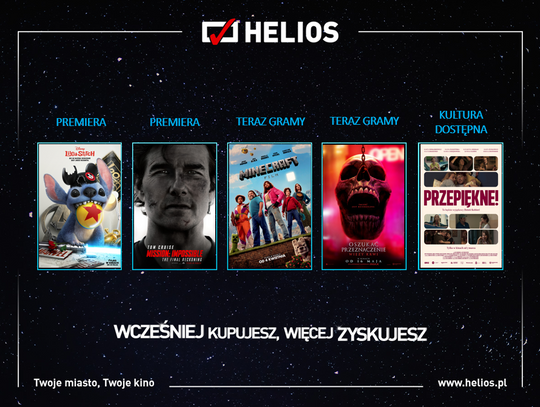 Filmowy zawrót głowy!  Helios prezentuje najlepsze tytuły
