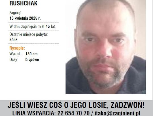 Fundacja Itaka poszukuje: Yaroslav Rushchak