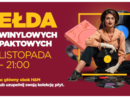 Giełda płyt winylowych - unikalne czarne krążki w Galerii Tomaszów