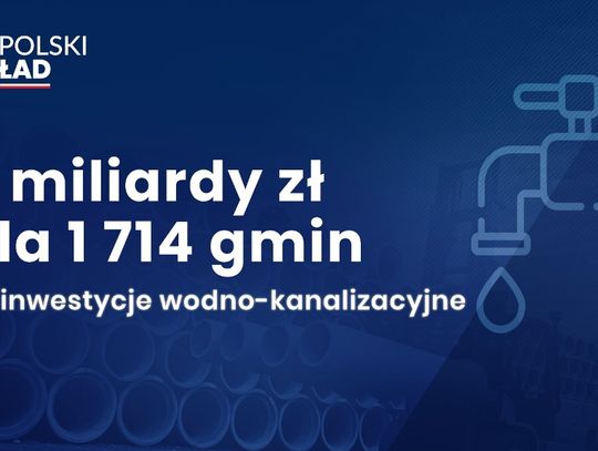 Gminy z powiatu tomaszowskiego otrzymają pieniądze na inwestycje wodno-kanalizacyjne