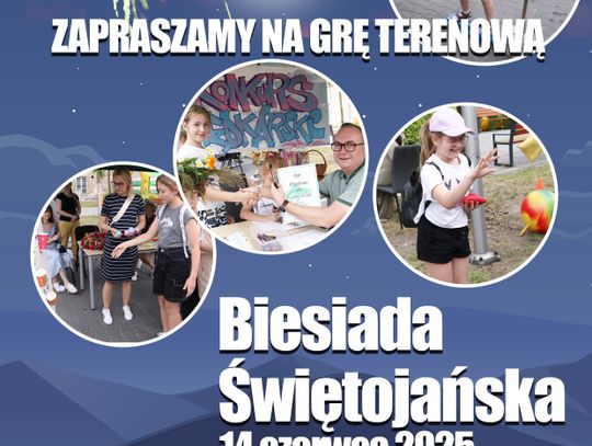Gra terenowa w Powiatowym Centrum Animacji Społecznej.