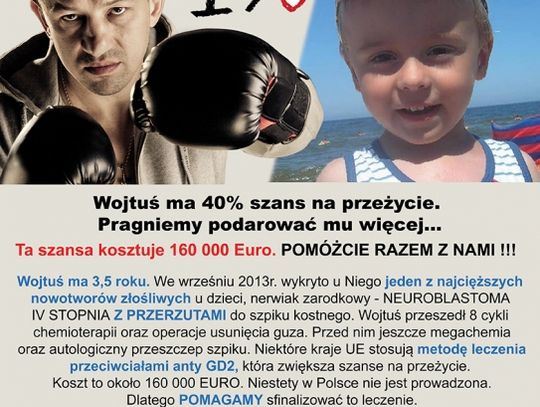 Grupa Las Vegas wesprze leczenie małego Wojtka Zarzyckiego