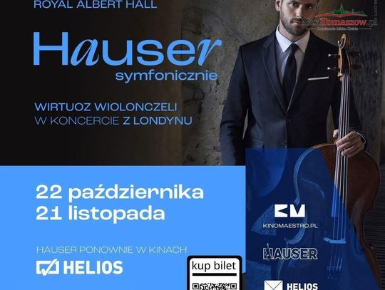 Hauser w Tomaszowie. Royal Albert Hall zabrzmi na ekranie kina Helios