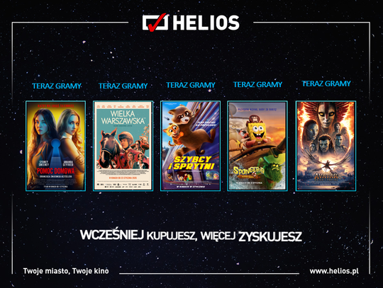 Helios prezentuje najnowszy repertuar Helios prezentuje najnowszy repertuar