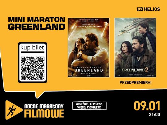 Helios zaprasza na mini maraton „Greenland” z przedpremierą drugiej części
