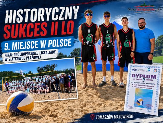 Historyczny sukces siatkarzy z II LO. Tomaszowianie wśród najlepszych w Polsce