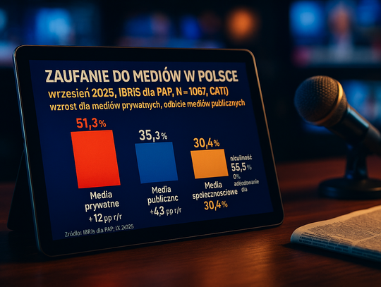 IBRiS dla PAP: rośnie zaufanie do mediów prywatnych