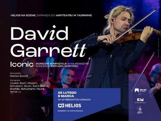 ICONIC. Najnowszy koncert Davida Garretta z amfiteatru w Taorminie