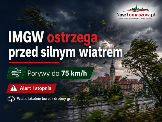 IMGW ostrzega przed silnym wiatrem. Alert także dla województwa łódzkiego