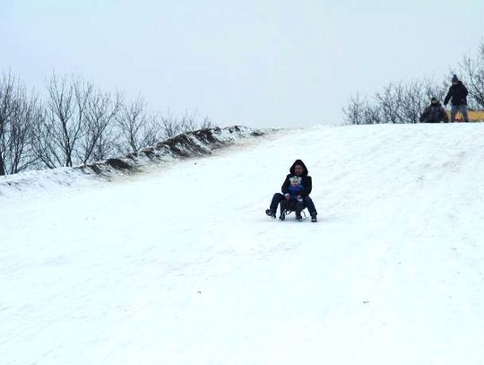 Jeżdżą w Snowparku