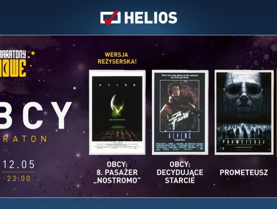 Już 12 maja w kinach Helios … Maraton Obcego z premierowym pokazem filmu „Obcy: Przymierze”!