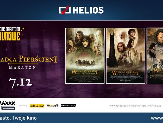 Już dzisiaj! MARATON WŁADCY PIERŚCIENI Już dzisiaj! MARATON WŁADCY PIERŚCIENI