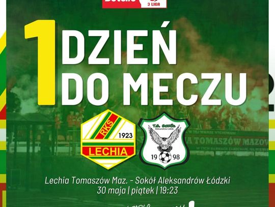 Już jutro kolejny mecz tomaszowskiej Lechii