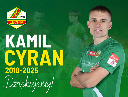 Kamil Cyran odchodzi z Lechii