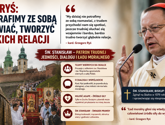 Kard. Ryś: nie potrafimy ze sobą rozmawiać, tworzyć głębokich relacji