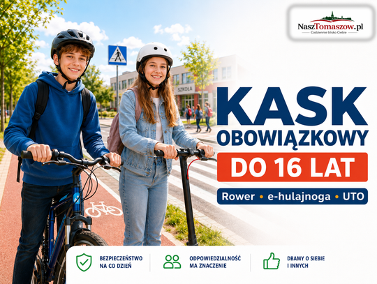Kask nie jest już sugestią. Od 3 czerwca nowe przepisy dla młodych rowerzystów i użytkowników e-hulajnóg
